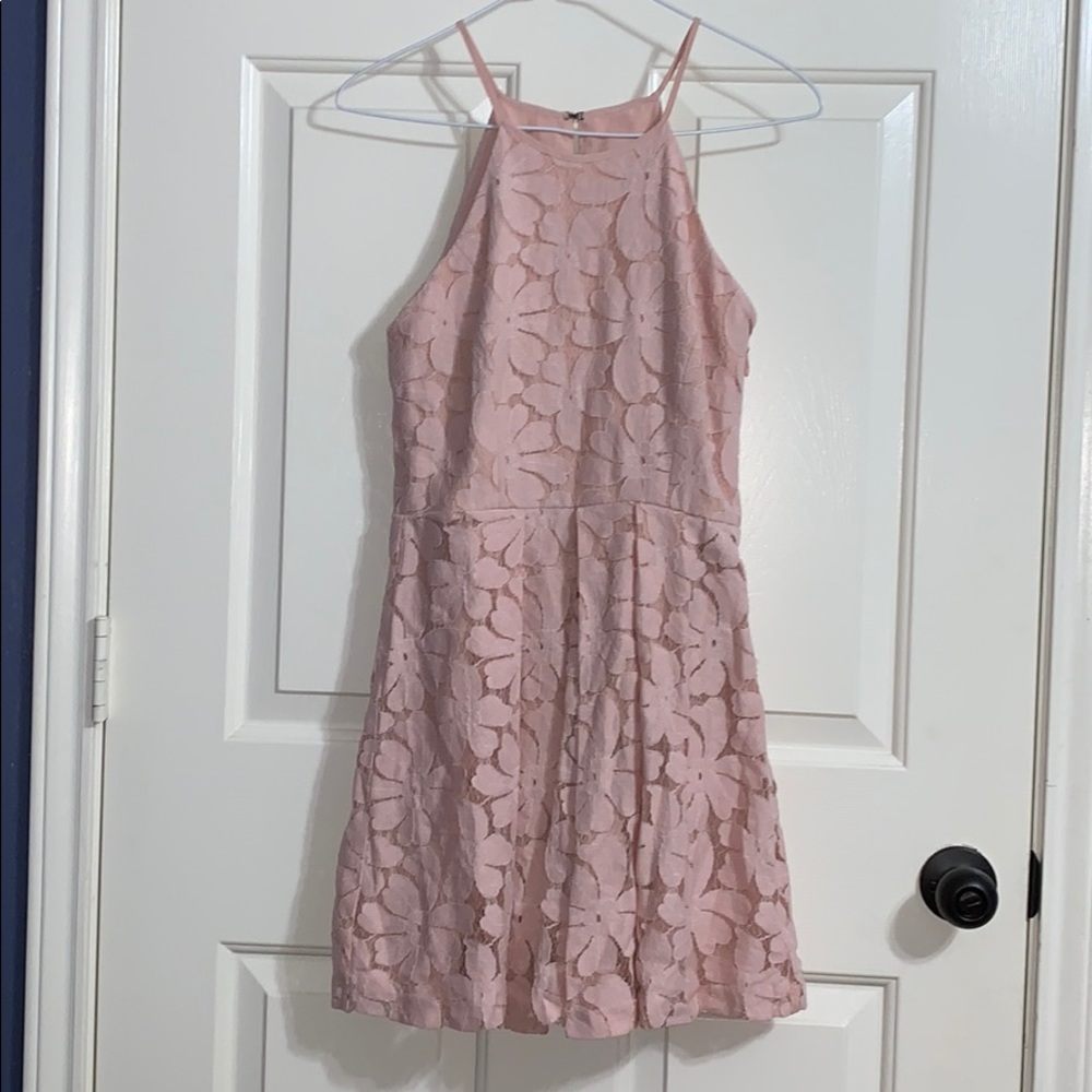 BCBGeneration Light Pink Lace Dress